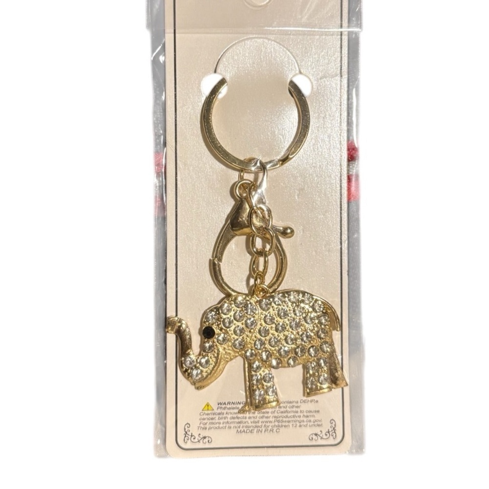Elephant Bling Key Chain & Bag Charm